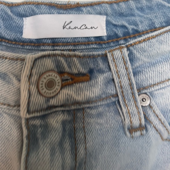 KanCan Light Wash Mom Shorts - Picture 4 of 5